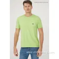 Mens Casual Pocket and Embroidery Short Sleeve T-Shirt